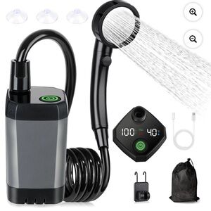 Portable Shower Power Suction Pump - Perfect for Camping